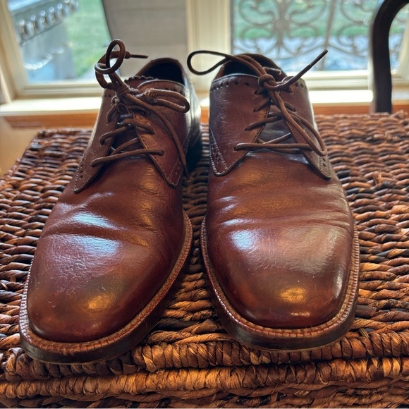 Martin Dingman Handcrafted In Italy Men\'s Brown Leather Oxford Size 8.5 Dress main image 8